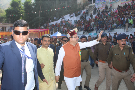 मुख्यमंत्री श्री पुष्कर सिंह धामी ने डामटा में यमुनाघाटी क्रीड़ा एवं सांस्कृतिक विकास समारोह में प्रतिभाग किया।