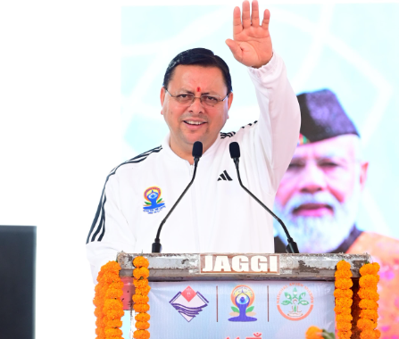 मुख्यमंत्री ने भराड़ीसैंण से दिया “हर घर योग, हर जन निरोग’’ का संदेश