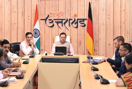 मुख्यमंत्री श्री पुष्कर सिंह धामी की उपस्थिति में उत्तराखण्ड सरकार और जर्मन स्थित इनोवेशन हब राइनमाइन, के मध्य लेटर ऑफ इन्टेन्ट (एल.ओ.आई) पर हस्ताक्षर किये गये।