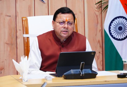 मुख्यमंत्री श्री पुष्कर सिंह धामी ने तहसील स्तर पर जनता से किया वर्चुअल संवाद।